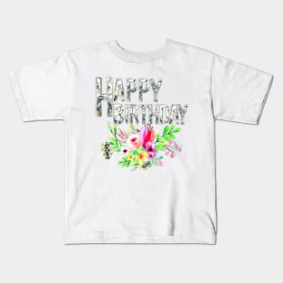 Happy Birthday Greeting Kids T-Shirt